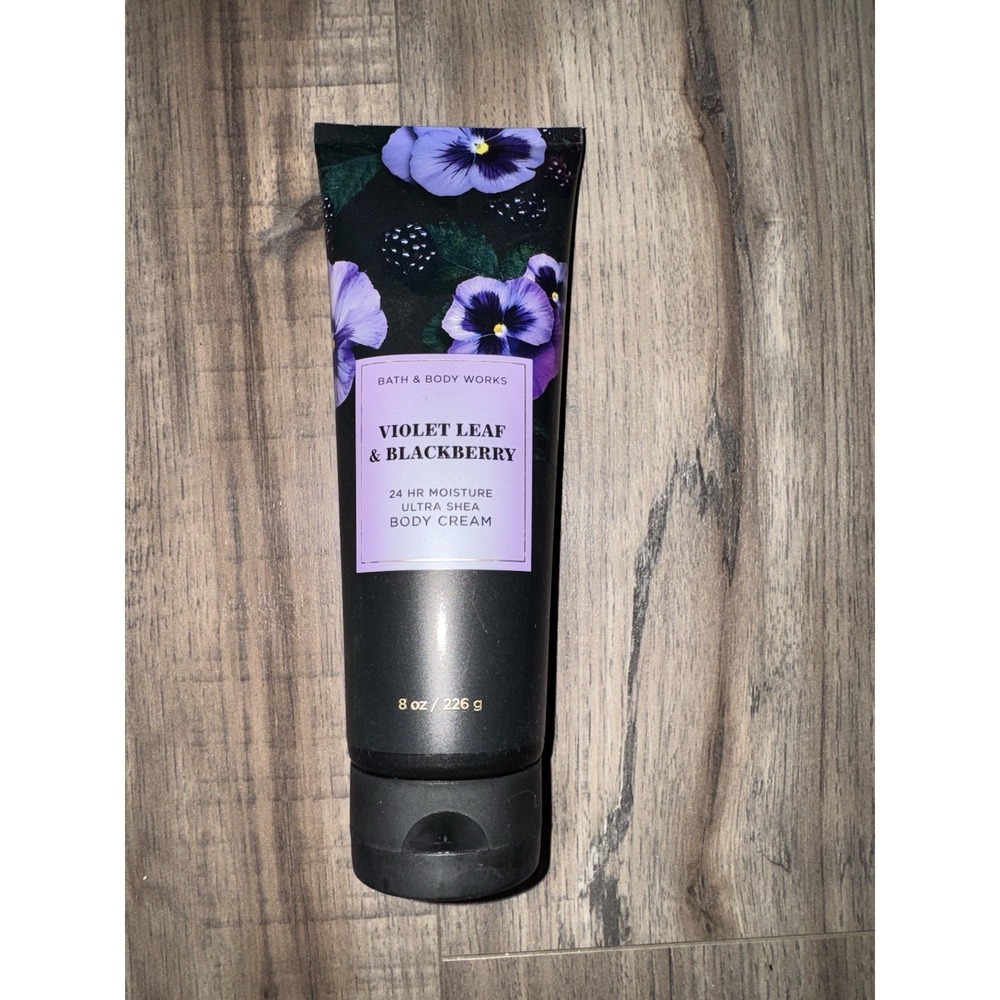 BATH & BODY WORKS Body Cream Lotion Violet Blackberry Shea Moisturizer 8oz Aloe